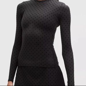 NWT Lululemon Wundermost Polka Flock long sleeve XL